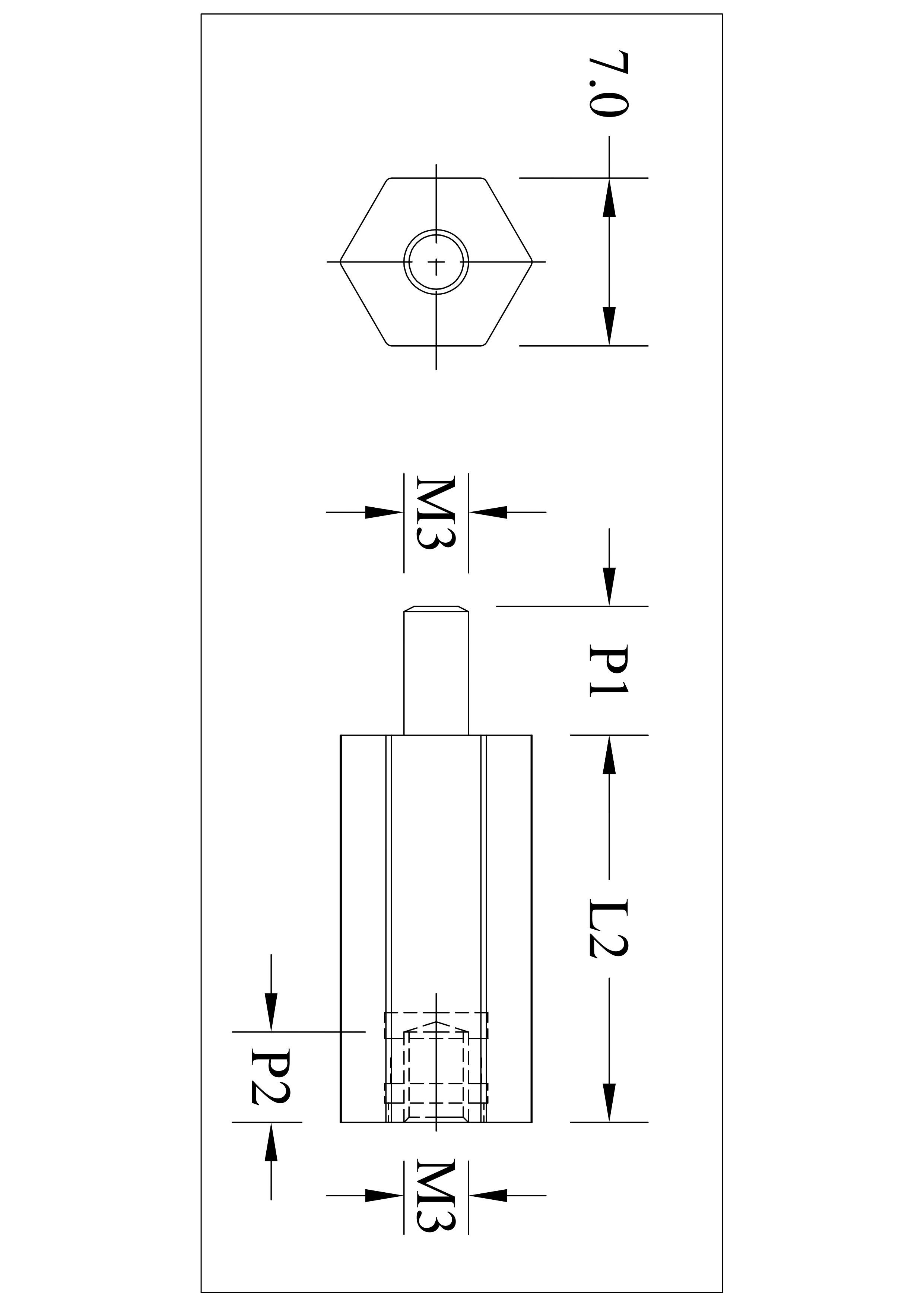 PBT Spacer Standoff Insulators ( Thread-M3 & AF-7.