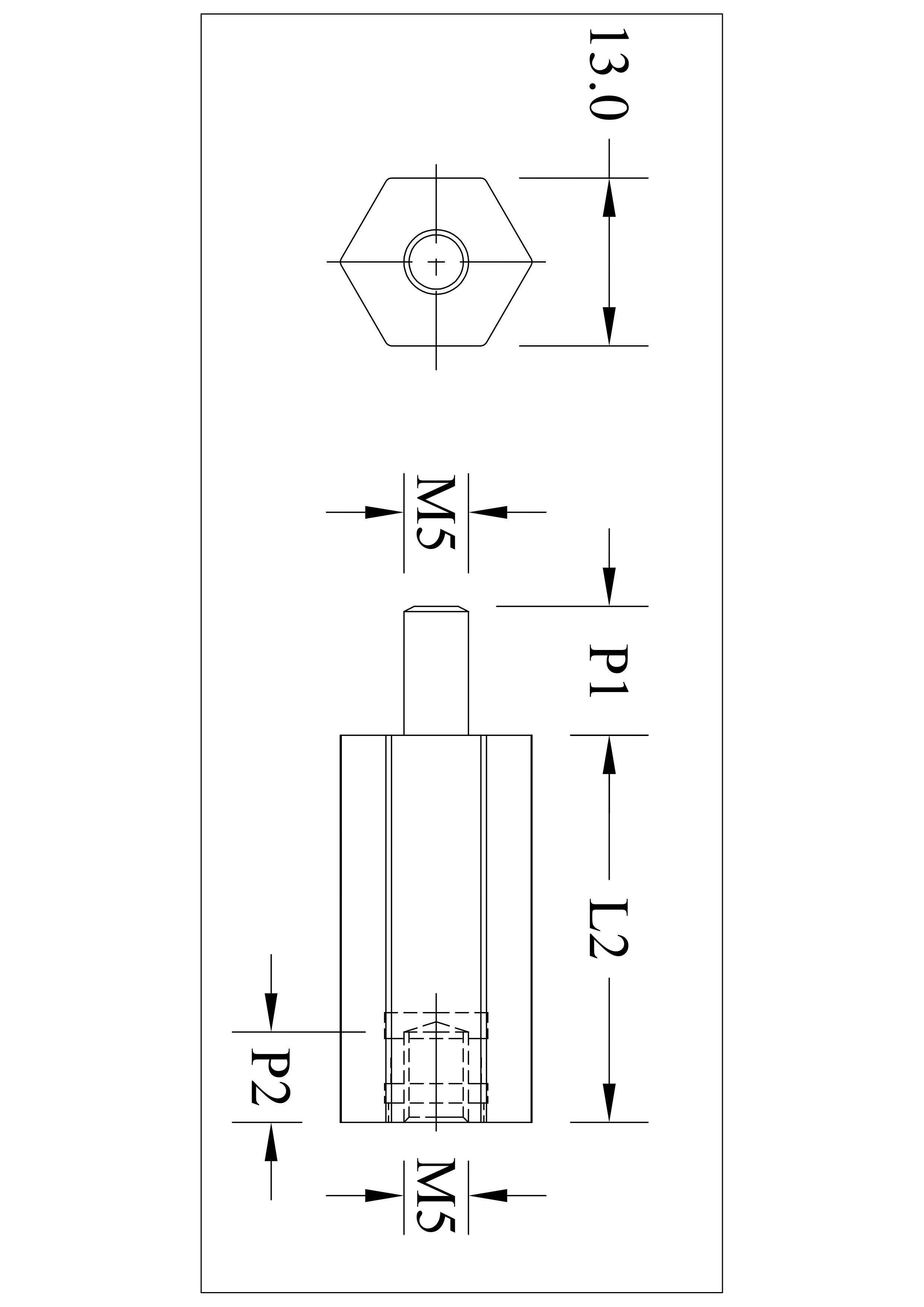 PBT Spacer Standoff Insulators ( Thread-M5 & AF-13